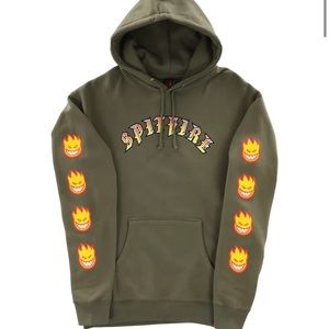 NWT Spitfire old e bighead fill sleeve hoodie